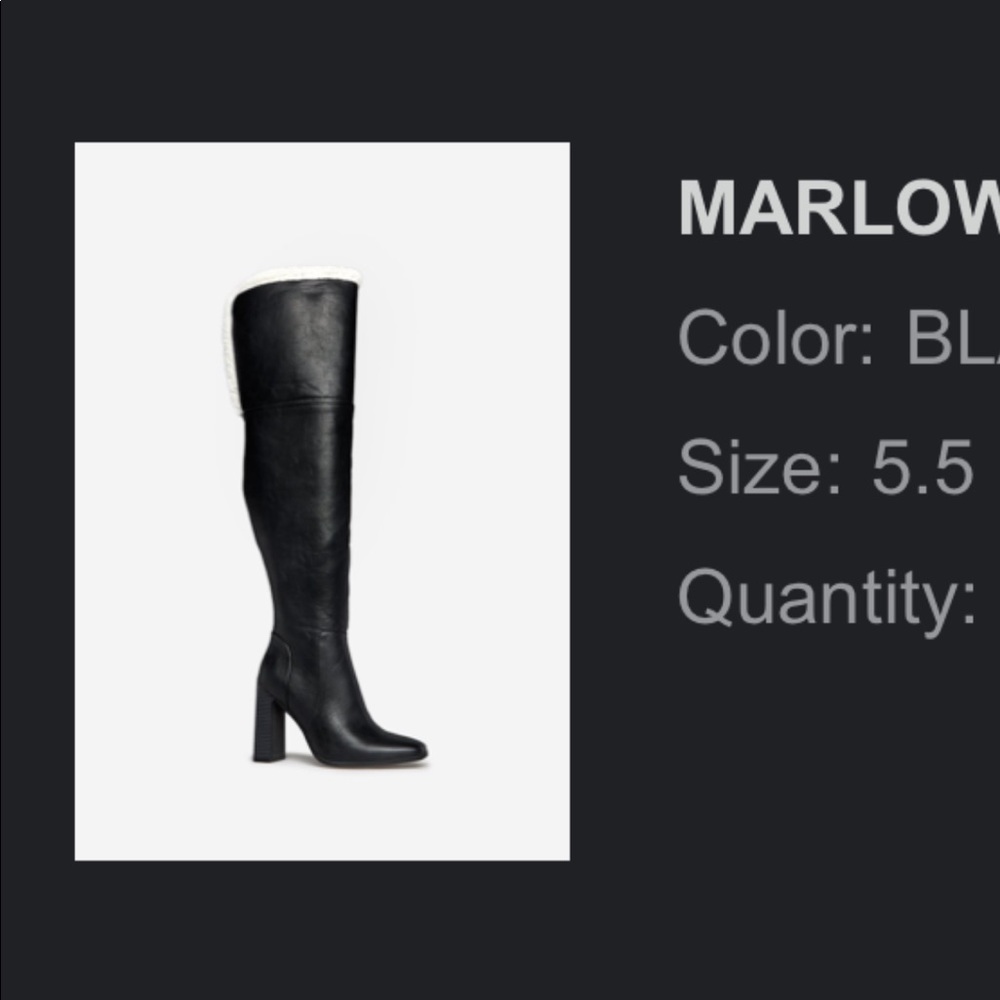 Black Thigh High Heals